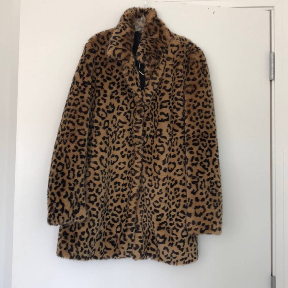 Zara Faux Fur Leopard Jacket
